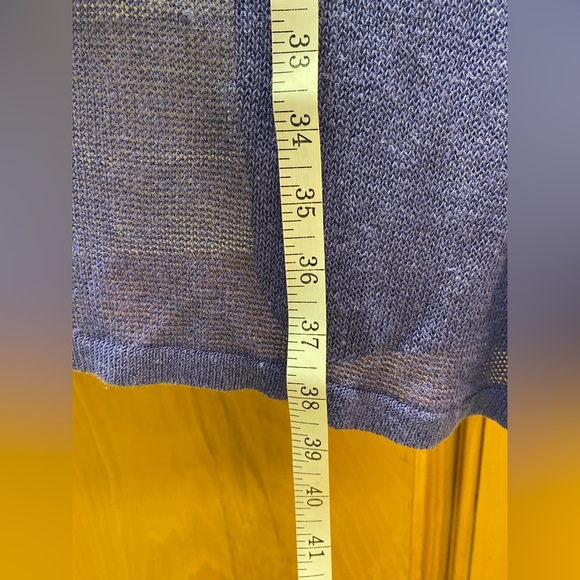J Jill Cardigan Sweater Duster Lightweight Linen Blend Open Front Tight Knit XL - Picture 13 of 14